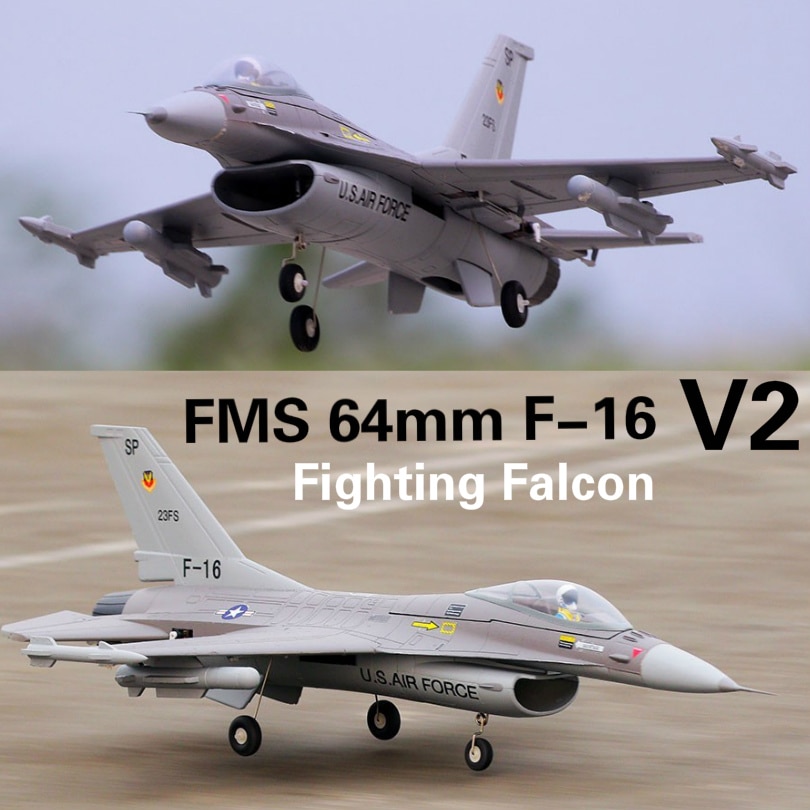 FMS 64mm F16 F-16 V2  Ʈ  EDF Ʈ ׷ EPO..